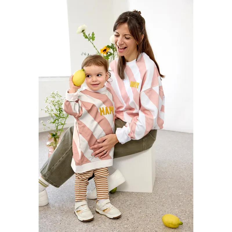 Lässig Lässig Leggings Rippqualität Ringel Birne Little Gang, Natur | braun | mehrfarbig, – Produktbild 2 von 3