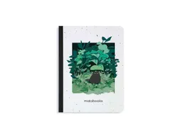 matabooks® Matabooks Notizbuch mit Samen aus Graspapier DIN A6, rainy green – Produktbild 1 von 1