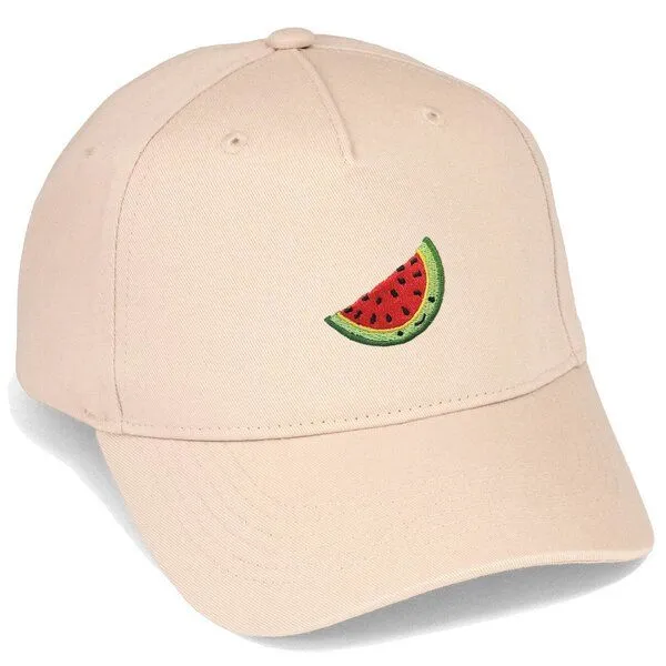 LIGARTI Bestickte Cap – Wassermelone – LIGARTI Tiermanufaktur, Sand, – Produktbild 1 von 4