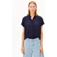 ARMEDANGELS ARMEDANGELS LARISAANA Damen Bluse aus LENZING ECOVERO Viskose, Tinted navy, – Produktbild 1 von 1