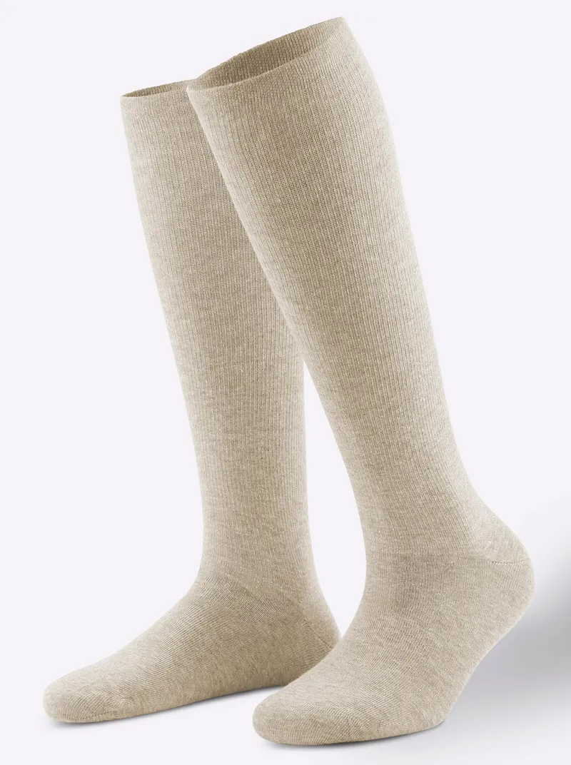 wäschepur Kompressionskniestrumpf, Beige, – Produktbild 1 von 3