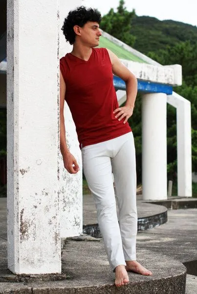 ESPARTO ESPARTO Tanktop Herren Takat, Granatrot, – Produktbild 4 von 4