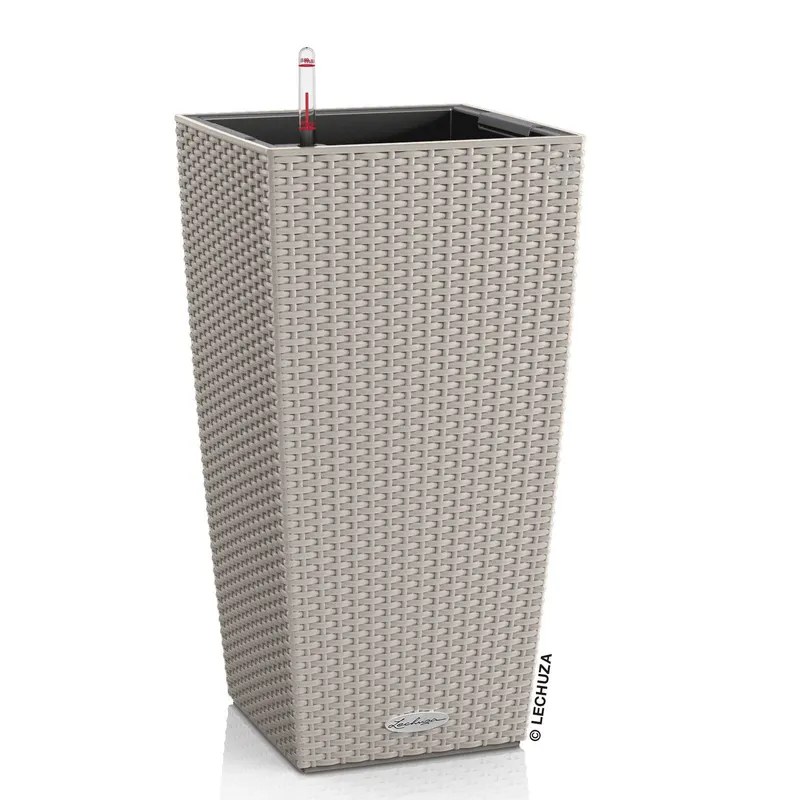 Lechuza® Lechuza® 'Cubico Cottage 30', sandbraun, ca. 30 x 30 x H 56 cm, Braun, – Produktbild 1 von 1