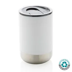 XD Collection RCS recycelter Stainless Steel Becher, weiß – Produktbild 1 von 1