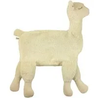 Pat und Patty Pat und Patty Kuschelkissen "Alpaka", 100% Baumwolle-kba, Naturweiss, – Produktbild 1 von 2