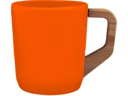 Keramiktasse "Woody" 330 ml, orange – Produktbild 1 von 1