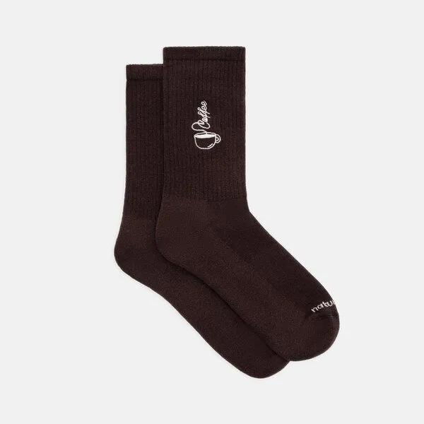 Natural Vibes Natural Vibes 2-Pack Coffee Socken | Bio GOTS | Geschenkset | Bunte Tennissocken | Herren Damen Socken | – Produktbild 2 von 4