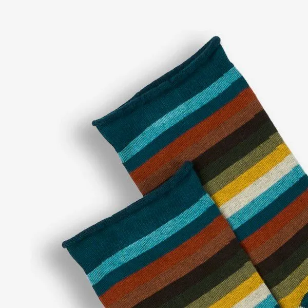 Living Crafts Living Crafts Socken, 2er-Pack - ALEXIS, Autumn stripe (mehrfarbig), – Produktbild 2 von 3