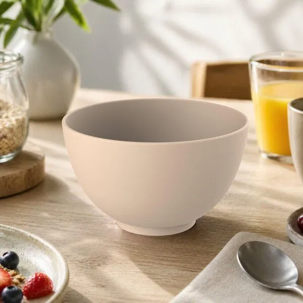 elasto elasto Müslischale aus Kunststoff, Aprikose, – Produktbild 3 von 3