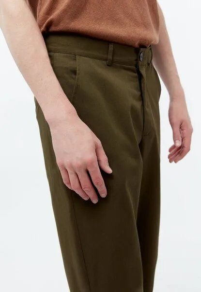 Givn Berlin Givn Berlin Hose GBJORIS tapered aus Bio-Baumwolle, Olive, – Produktbild 4 von 4