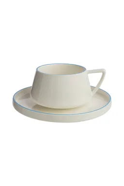 Tranquillo Tasse und Untertasse TINTED GRACE sky - blau – Produktbild 1 von 1