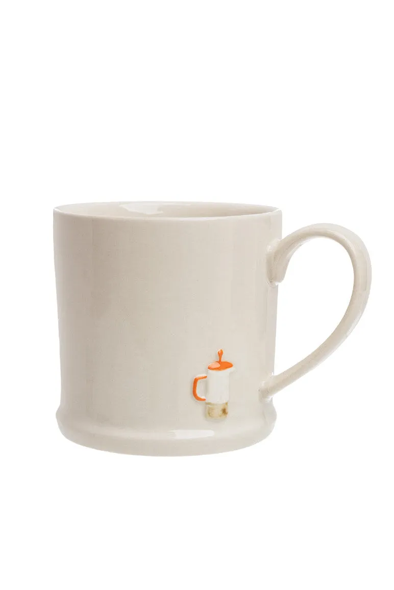 Tranquillo Tranquillo Tasse BRUNETTEA French Press – Steinzeug, Creme, – Produktbild 5 von 5