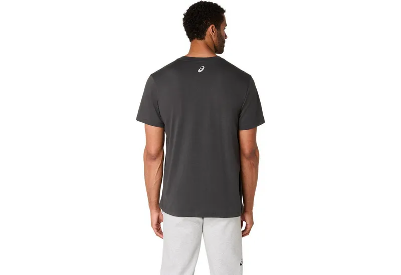 Asics Asics Laufshirt ASICS LOGO SS TEE, Grau, – Produktbild 3 von 5