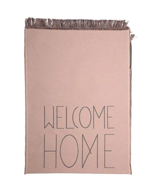 david fussenegger David Fussenegger Läufer „Welcome Home“ mit Fransen, 75 x 200 cm, Braun, – Produktbild 2 von 2