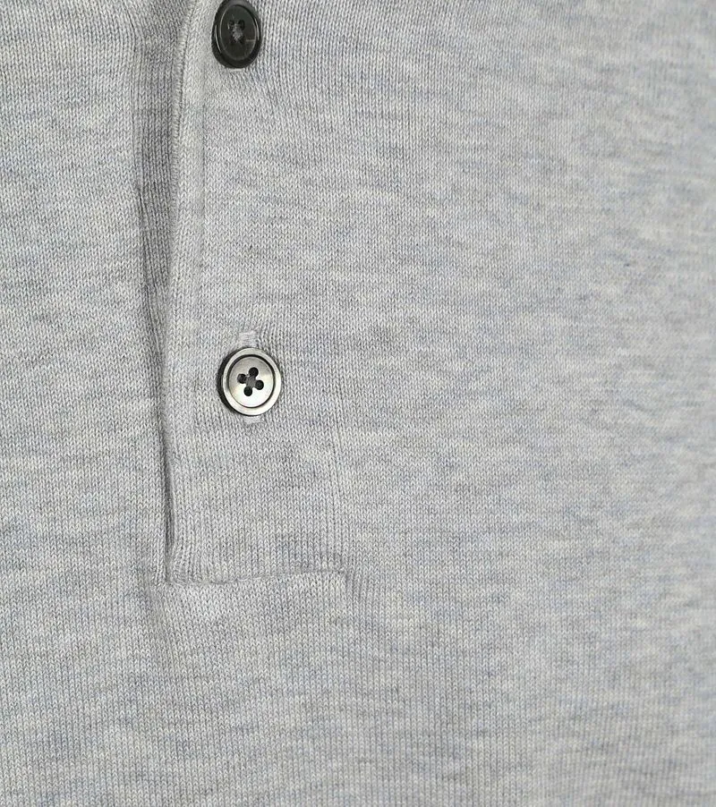 Profuomo Profuomo Longsleeve Poloshirt Luxury Basic Grau - Größe XL, Grau, – Produktbild 4 von 4