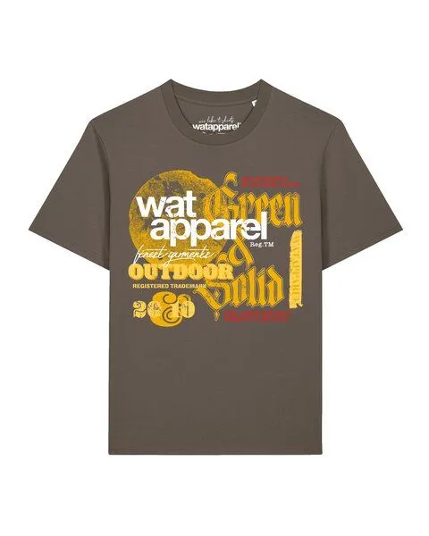 watapparel watapparel T-Shirt Unisex LIMITED EDITION LOGO PRINT 02, Mocha, – Produktbild 1 von 2