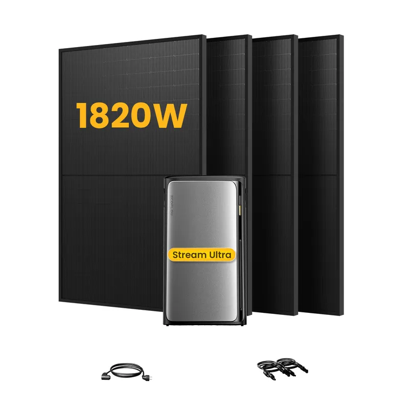EcoFlow EcoFlow Stream Ultra, All-in-One Speicher für Balkonkraftwerke, mit 4 x 455 Bifaziale Solarmodule, by Powerness - Stream Ultra | 1920Wh / ohne Zubehör / Selbstabholung – Produktbild 1 von 1