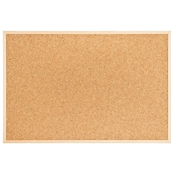 Kork-Deko Kork-Deko XL Pinnwand Memoboard aus Kork mit Holzrahmen - 90x60cm – Produktbild 1 von 4