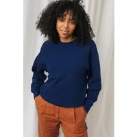 TWOTHIRDS TWOTHIRDS Damen vegan Sweatshirt Leskov Kobaltblau – Produktbild 1 von 1