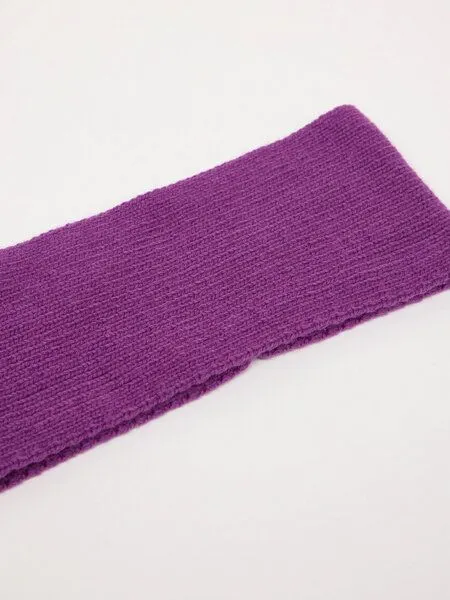 LANIUS LANIUS Stirnband aus Bio-Schurwolle und Bio-Baumwolle, Violet, – Produktbild 2 von 4