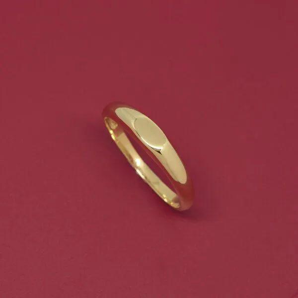 fejn jewelry fejn jewelry Ring 'signet', Gold, – Produktbild 1 von 3
