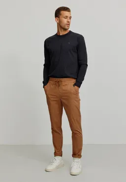 recolution Recolution Herren vegan Jogginghose Chino Taro Lärche Braun – Produktbild 1 von 1