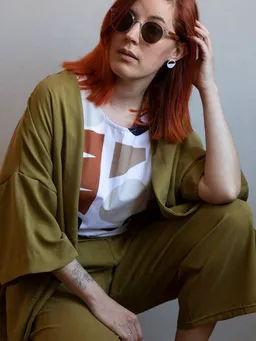 Ecostories Ecostories Oversize Kimono aus Lyocell – Produktbild 1 von 1