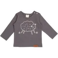 Walkiddy Kinder Langarmshirt GOTS zertifiziert, 95% Bio-Baumwolle, grau, Igel-Motiv, weich & elastisch – Walkiddy – Produktbild 1 von 1
