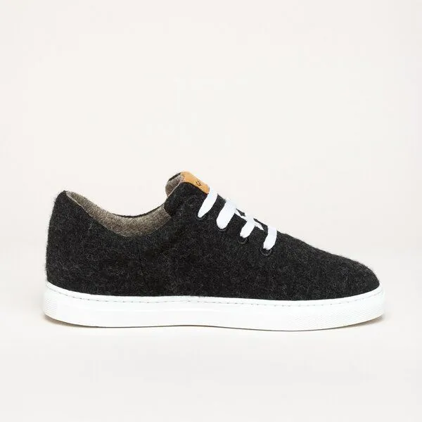 Gottstein Gottstein Wool Walker 101 - Woll Sneaker für Damen & Herren aus 100% Schurwolle, Schwarz, – Produktbild 3 von 4