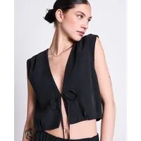 JAN N JUNE JAN N JUNE Crinkle-Top STROGET mit Bindeband – Produktbild 1 von 1