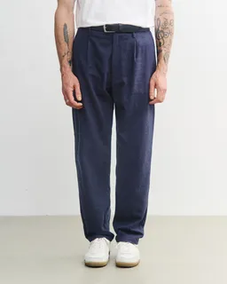 Rotholz Rotholz Herren vegan Alltags-Flanellhose Dunkelblau – Produktbild 1 von 1