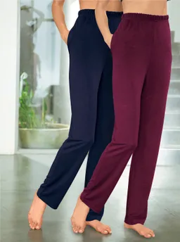 feel good Jogginghose marine + bordeaux – Produktbild 1 von 1