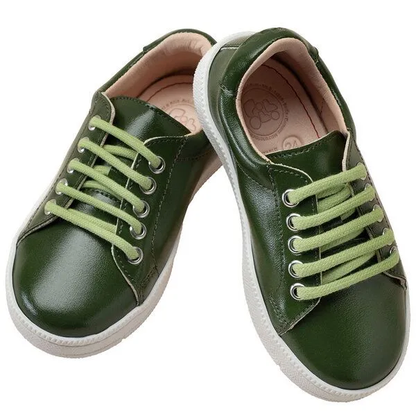 Pololo Pololo Sneaker aus Kaktus-Leder-Imitat vegan, Grün, – Produktbild 2 von 2