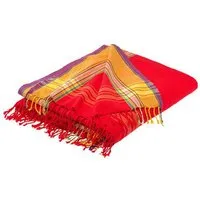 weltPartner weltPartner Baumwolltuch, Strandtuch, Sarong "Kikoi", Rot, – Produktbild 1 von 1