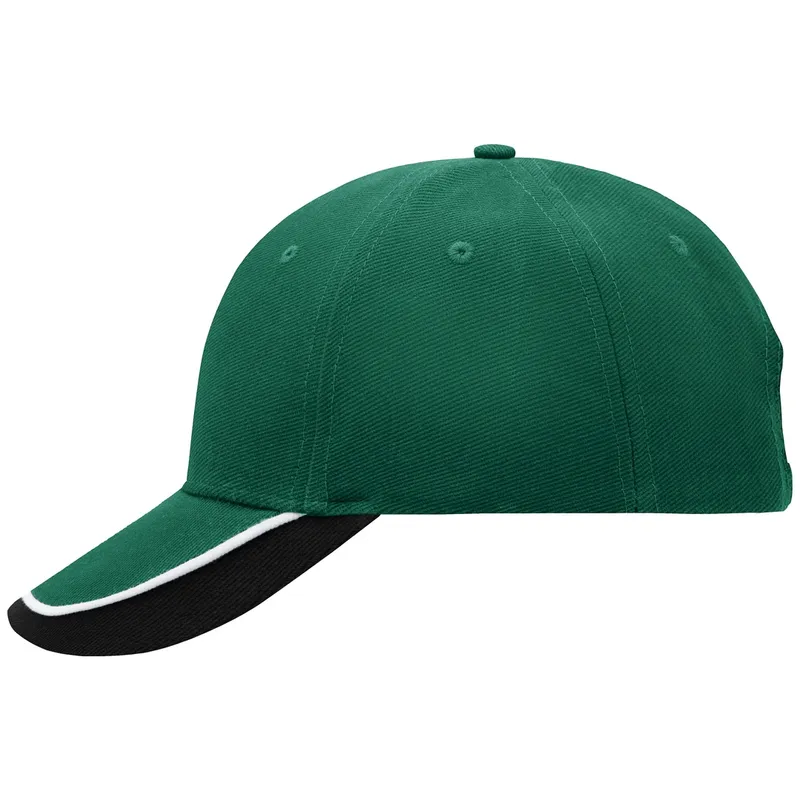 Myrtle Beach myrtle beach 6 Panel Kappe dreifarbig MB049 Einheitsgröße dark-green/white/black – Produktbild 1 von 1
