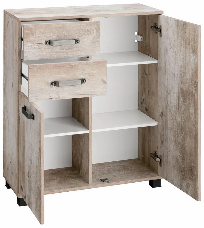 Schildmeyer Badkommode Milan, Solide Verarbeitung - Dieses Produkt ist in Deutschland gefertigt, Beige, – Produktbild 4 von 5