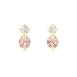 Eppi Eppi Minimalistische Ohrringe mit Morganiten und Diamanten Durante – Produktbild 1 von 1