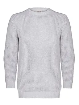 Will's Vegan Store Will's Vegan Store Herren vegan Pullover Chunky Rib Stricken Grau – Produktbild 1 von 1