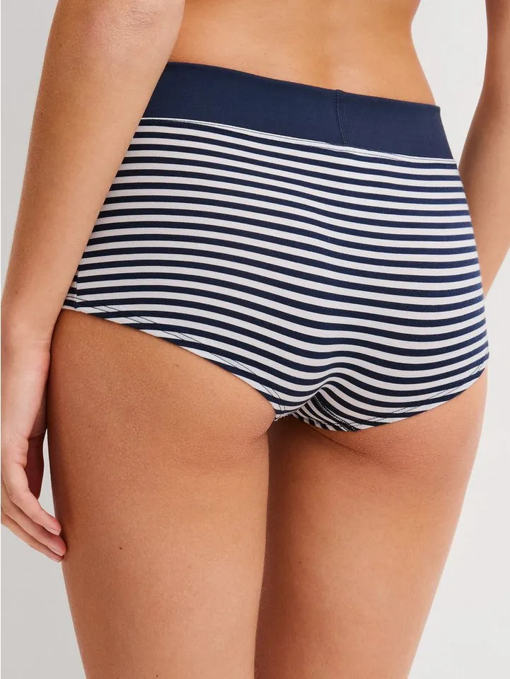 CALIDA CALIDA Panty Elastic mit breitem Elastikbund, sportlicher Look, Single Jersey-Qualität, Blau, – Produktbild 4 von 5