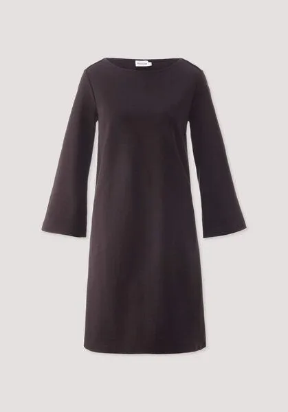 hessnatur hessnatur Jersey Kleid Mini Regular aus Bio-Baumwolle, Schwarzbeere, – Produktbild 4 von 4