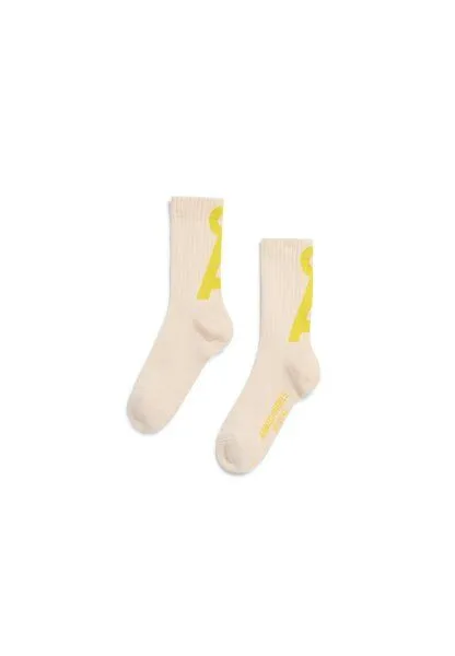 ARMEDANGELS ARMEDANGELS SAAMUS SHORT Unisex Socken aus Bio-Baumwoll Mix, Pure-armedangels yellow, – Produktbild 2 von 2