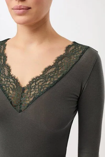 mandala mandala Lace Shirt, Leaf (grün), – Produktbild 2 von 4