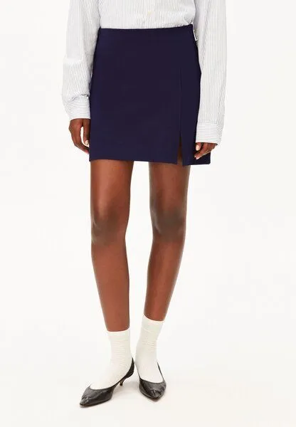 ARMEDANGELS ARMEDANGELS VANJARAA MINI Damen Jerseyrock aus LENZING ECOVERO Viskose Mix, Tinted navy, – Produktbild 1 von 5