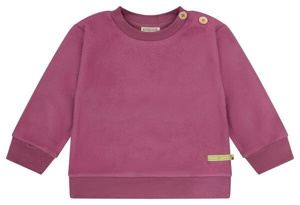 loud + proud loud + proud Babys & Kinder Fleece-Sweatshirt, GOTS-zertifiziert, Grape(rosa), – Produktbild 2 von 2