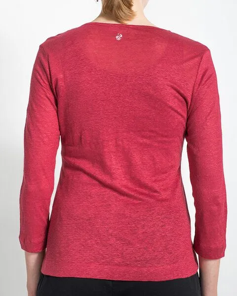 Alma & Lovis Alma & Lovis Kurzjacke aus Leinen | Linen Jacket, Poppy red (rot), – Produktbild 4 von 4