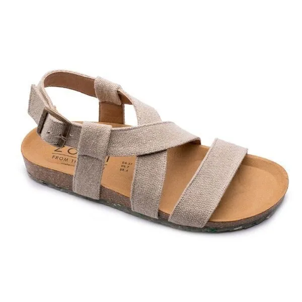 Zouri ZOURI Vegane Sandalen SAND, Leinen (beige), – Produktbild 4 von 4