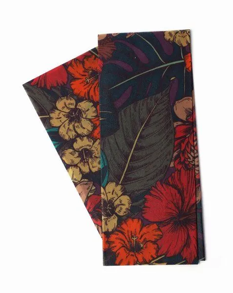 El Puente El Puente Bienenwachstücher "Blüten", 2er-Set | Fair Trade & Handmade aus Indien | Bio-zertifiziert, Mehrfarbig, – Produktbild 1 von 3
