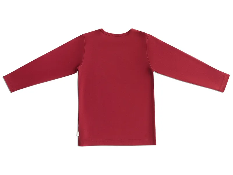 Leela Cotton Leela Cotton Baby und Kinder Langarmshirt, Rot, – Produktbild 2 von 2