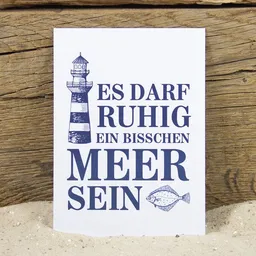 Bow & Hummingbird Bow & Hummingbird Postkarte "Es darf Meer sein" – Produktbild 1 von 1