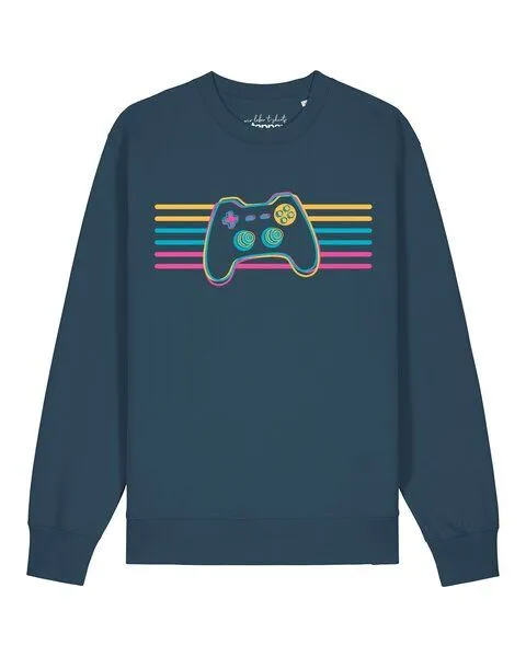 watapparel watapparel Sweatshirt Unisex Retro Joystick, Stargazer, – Produktbild 1 von 2